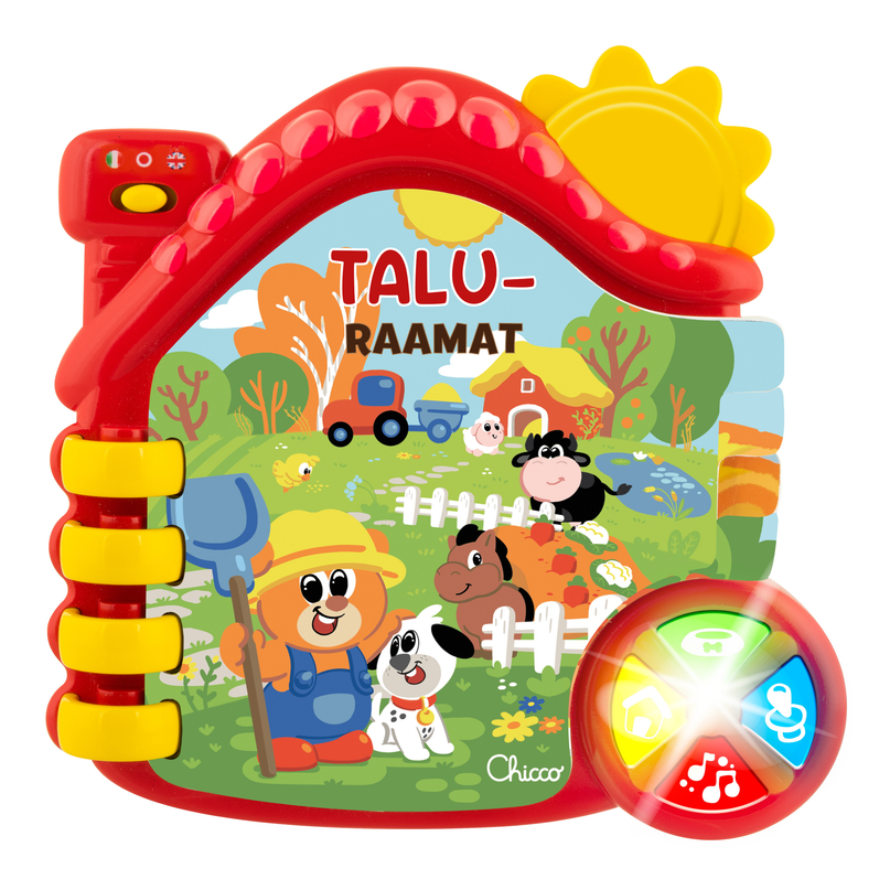 CHICCO interaktiivne mänguasi Taluraamat (eesti ja inglise keeles)