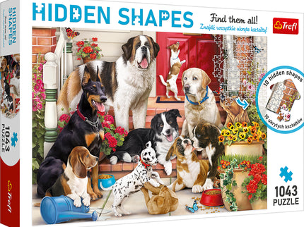 TREFL HIDDEN SHAPES Pusle Koerad, 1000 osa