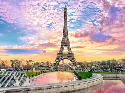 TREFL Prime pusle päikeseloojang Eiffeli torn, 1000 osa