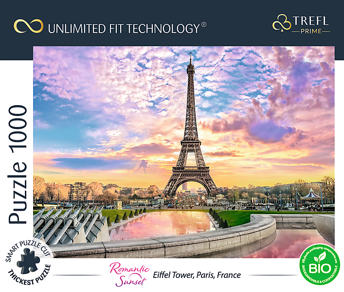 TREFL Prime pusle päikeseloojang Eiffeli torn, 1000 osa