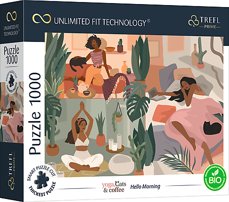 TREFL Prime pusle Jooga Cats Coffee Tere hommikust, 1000 osa