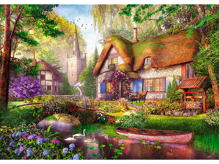 TREFL Premium Plus Pusle Maja metsas, 1000 osa