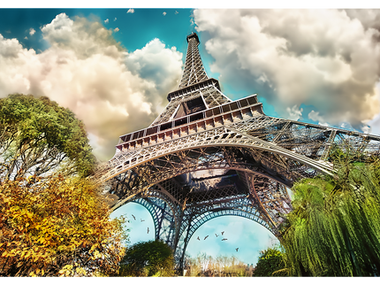 TREFL Premium Plus pusle Eiffel rebenenud, 1000 osa