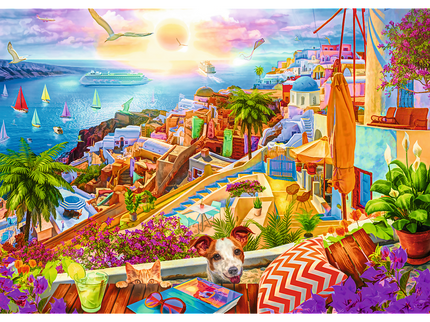 TREFL Premium Plus Pusle Santorini, Kreeka, 1000 osa