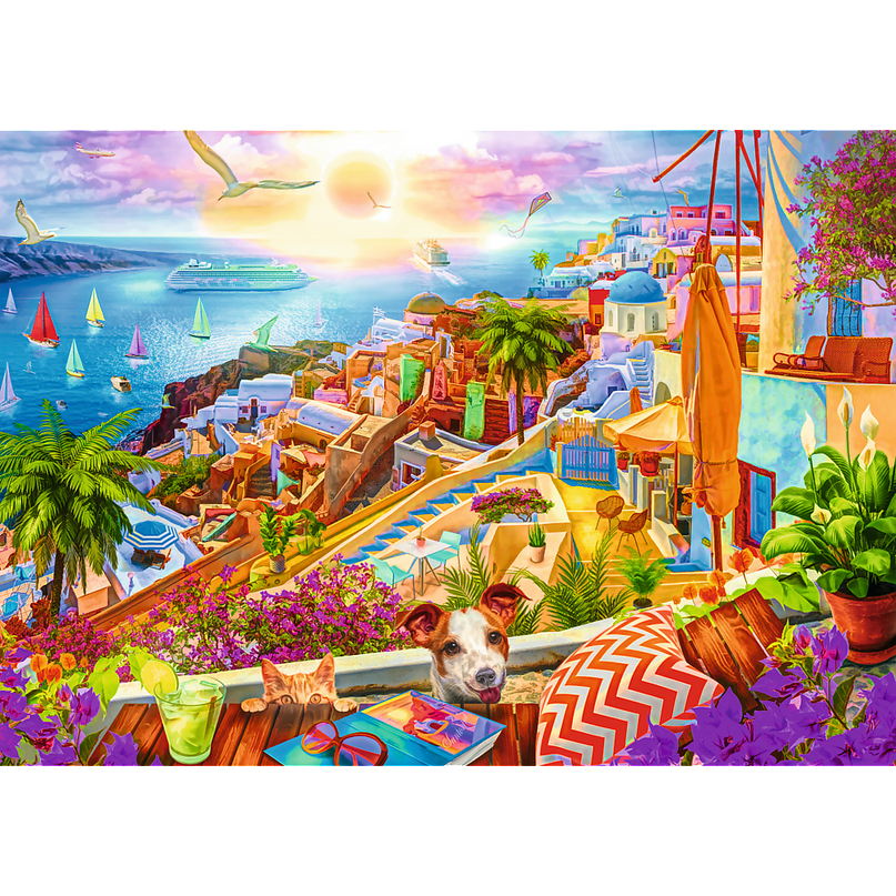 TREFL Premium Plus Pusle Santorini, Kreeka, 1000 osa