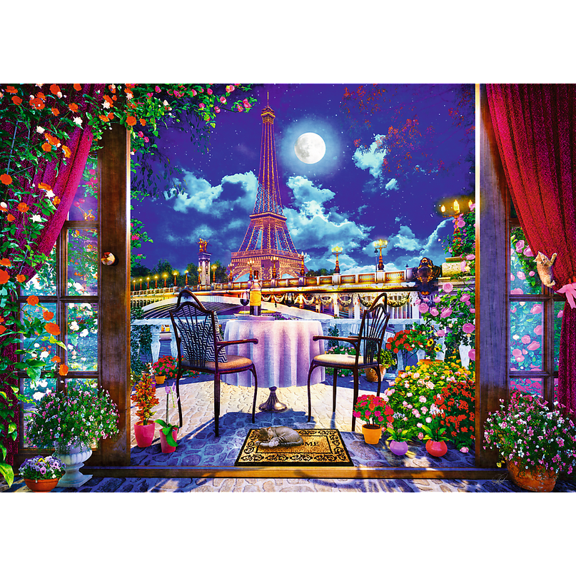 TREFL Premium Plus Pusle Kuuvalgus Pariisis, 1000 osa