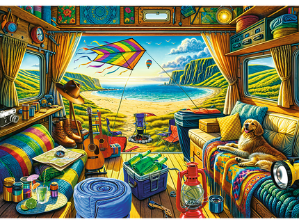 TREFL Premium Plus Pusle Elu matkaautos, 1000 osa