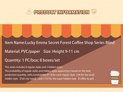 LUCKY EMMA figuuri pimepakk -Secret Forest Coffee shop Series