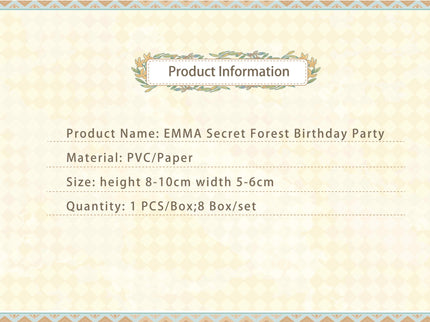LUCKY EMMA figuuri pimepakk - Secret Forest Birthday Party Series