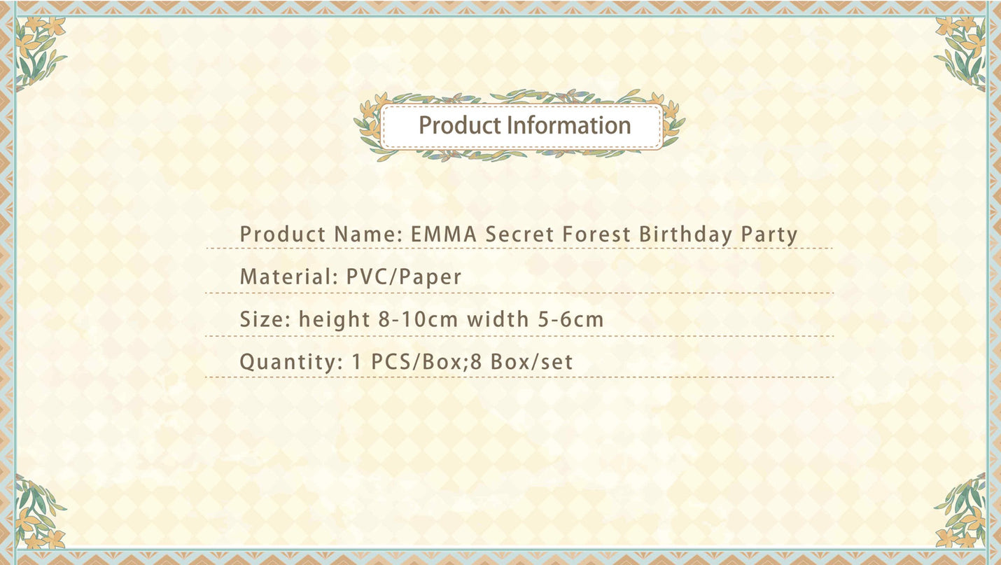 LUCKY EMMA figuuri pimepakk - Secret Forest Birthday Party Series