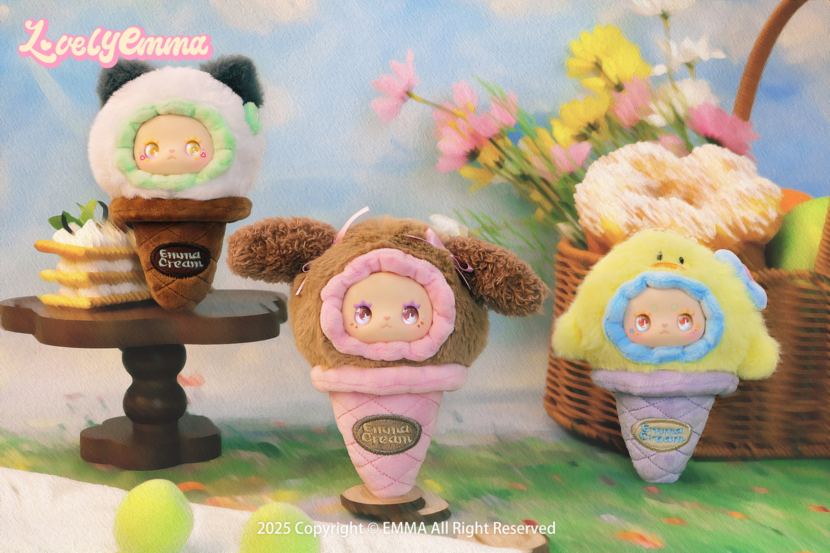 LOVELY EMMA pehme võtmehoidja pimepakk - Scoop Ice Cream Series