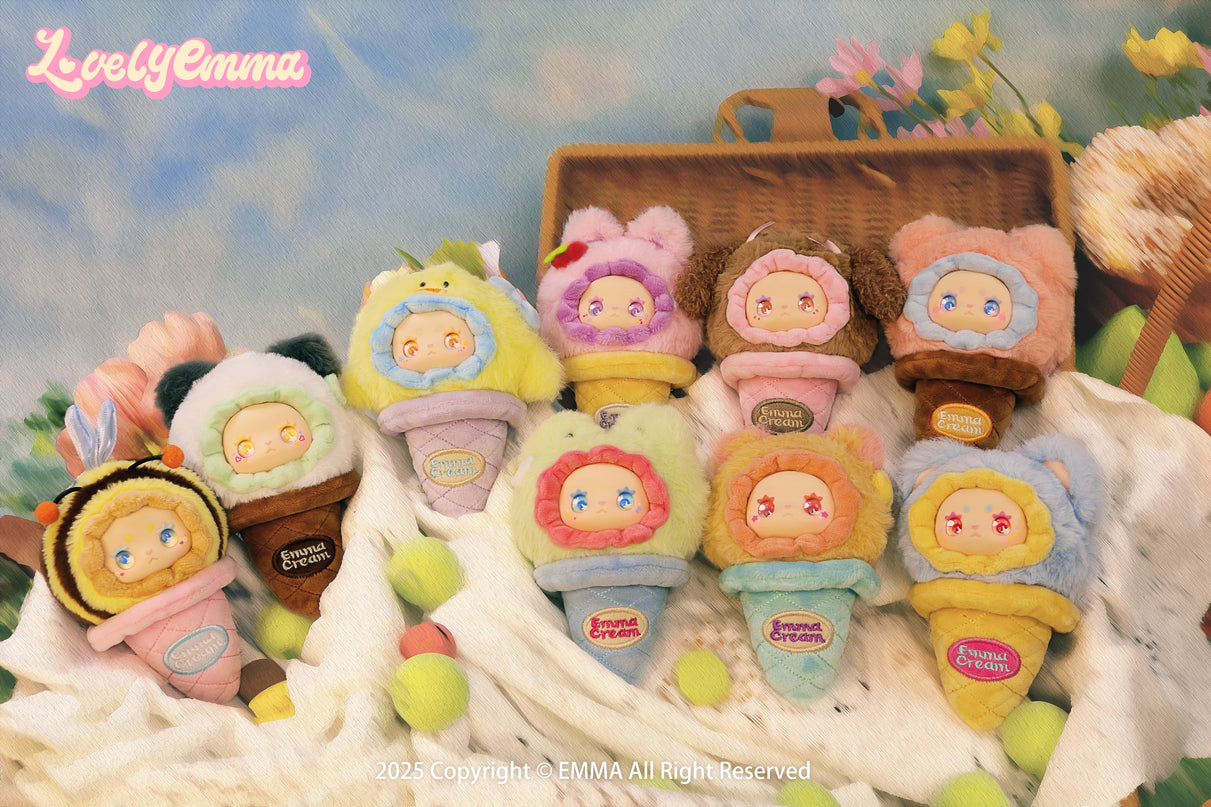 LOVELY EMMA pehme võtmehoidja pimepakk - Scoop Ice Cream Series