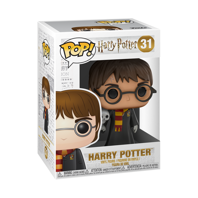 FUNKO POP! Vinyl Figuur: Harry Potter - Harry ja Hedwig, 9,5 cm