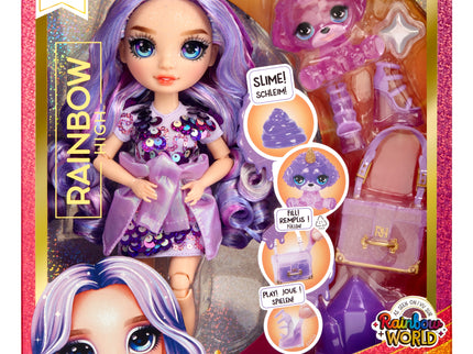 RAINBOW HIGH nukk Classic Rainbow Fashion Violet, 28cm