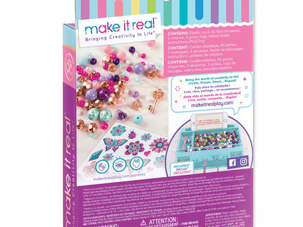 MAKE IT REAL Käsitöökomplekt - Pärlitega Käevõrud ja tatood - Lilled