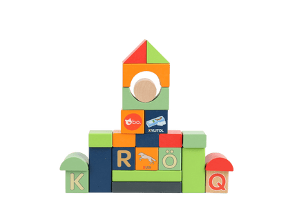 bo. puidust klotsid „Tähestik ja sõnad” FIN