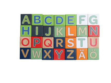 bo. puidust klotsid „Tähestik ja sõnad” FIN