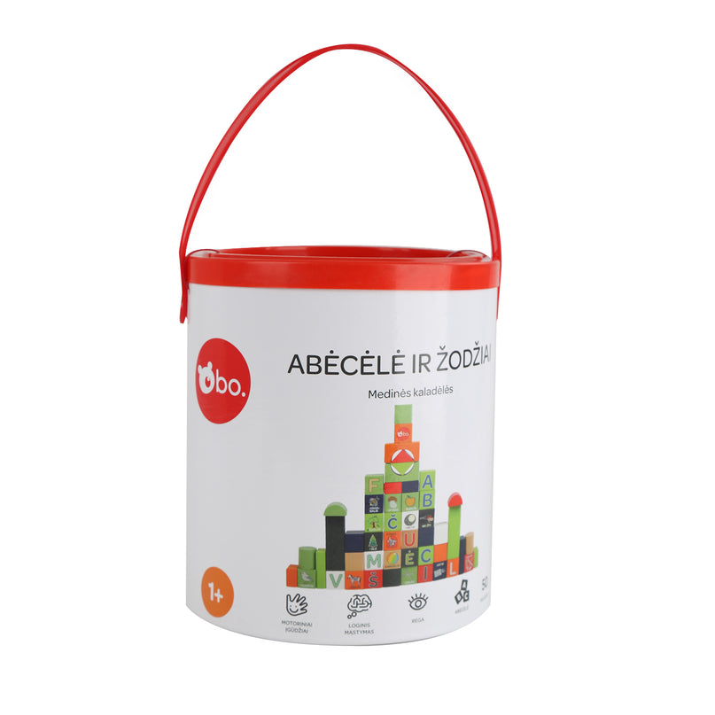 bo. puidust klotsid „Tähestik ja sõnad” LIT