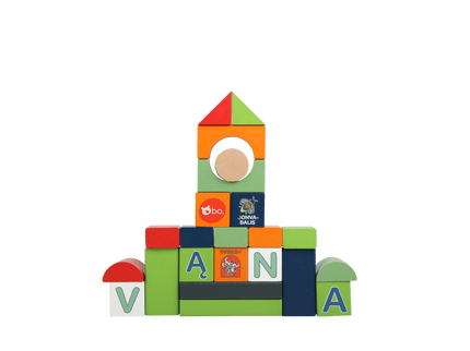 bo. puidust klotsid „Tähestik ja sõnad” LIT