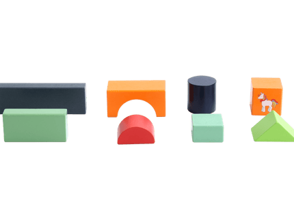 bo. puidust klotsid Numbrid ja Loomad