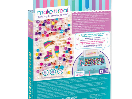 MAKE IT REAL Käsitöökomplekt Pärlitega käevõrud ja sõrmus - Vikerkaar