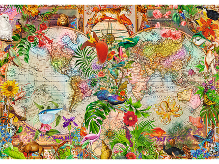 TREFL Premium Plus Pusle Muinasaegne maailmakaart, 1000 osa