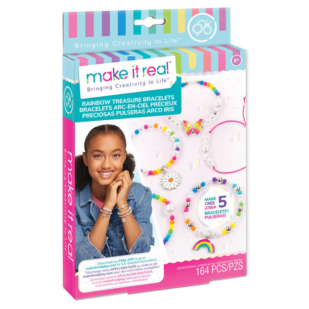 MAKE IT REAL Käevõrude DIY komplekt, vikerkaar