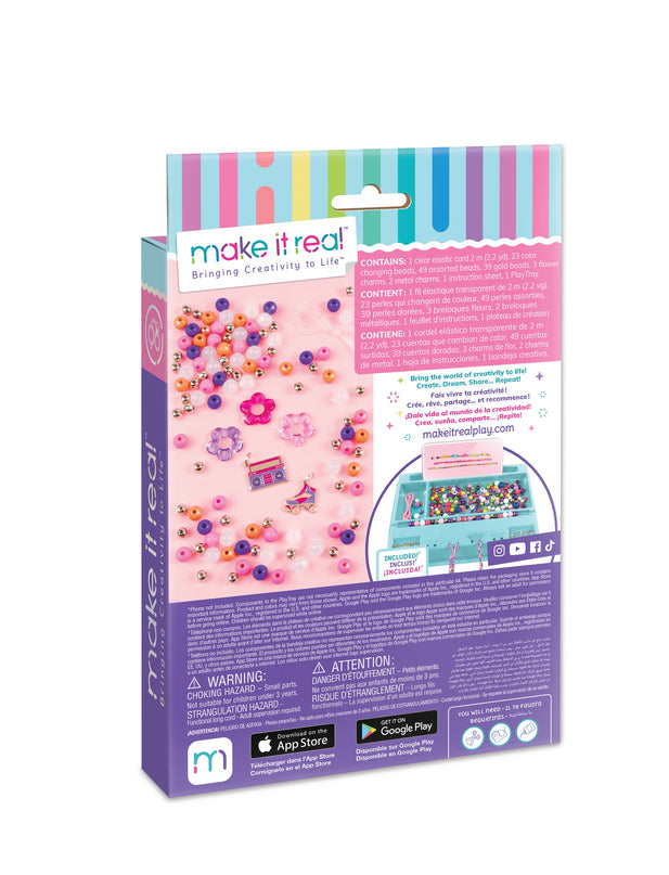 MAKE IT REAL Käevõrude valmistamise komplekt Värvimuutvad helmed -