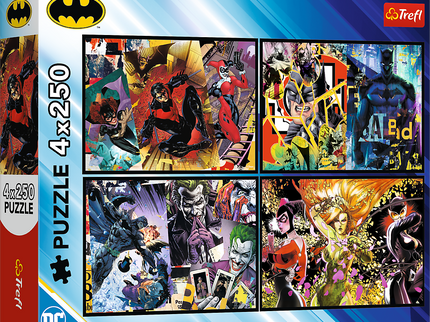 TREFL BATMAN Puslede komplekt, 4x250 osa