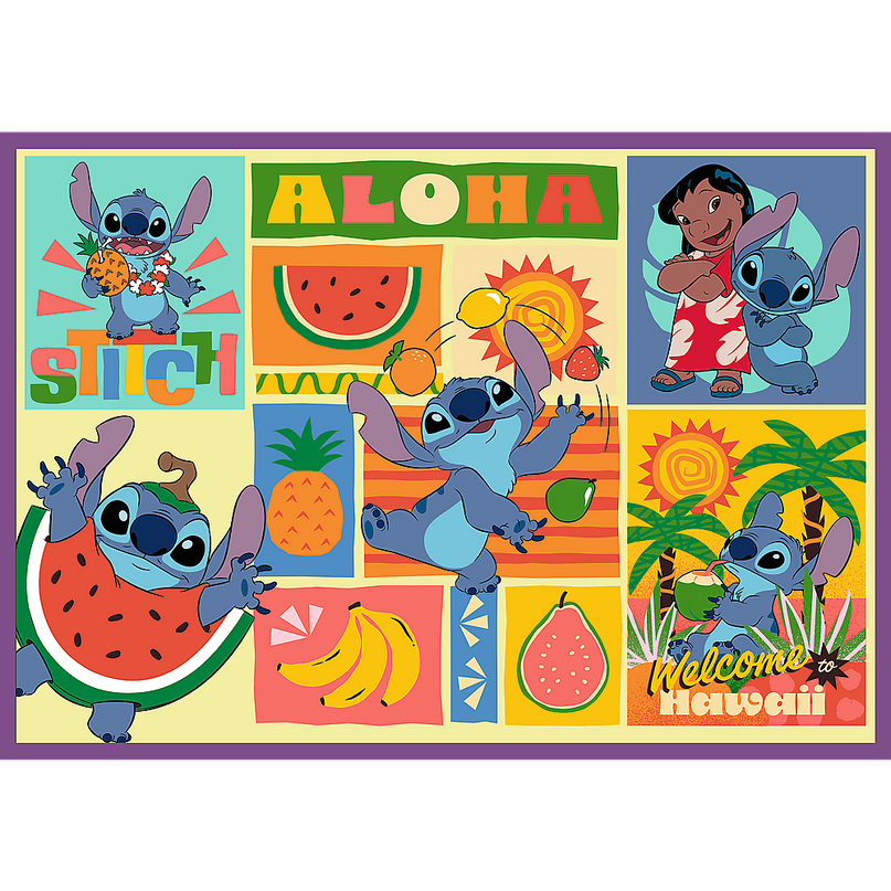 TREFL DISNEY STITCH Puslede komplekt, 4x250 osa
