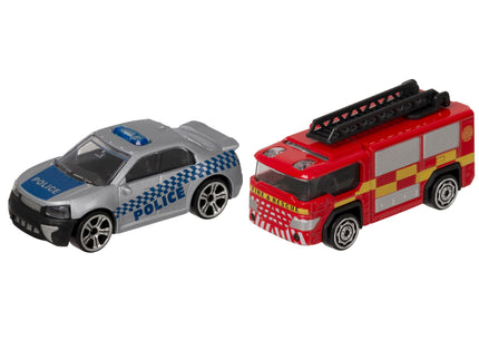 TEAMSTERZ Metallist sõidukite komplekt 2 autoga, 7,5cm