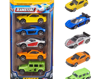 TEAMSTERZ Metallist sõidukite komplekt 5 autoga, 7,5cm