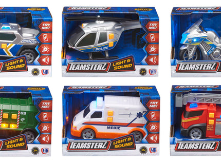 TEAMSTERZ Auto heli- ja valgusega, väike