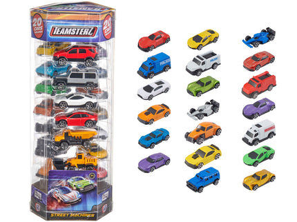 TEAMSTERZ metallist autode komplekt, 7cm, 20tk