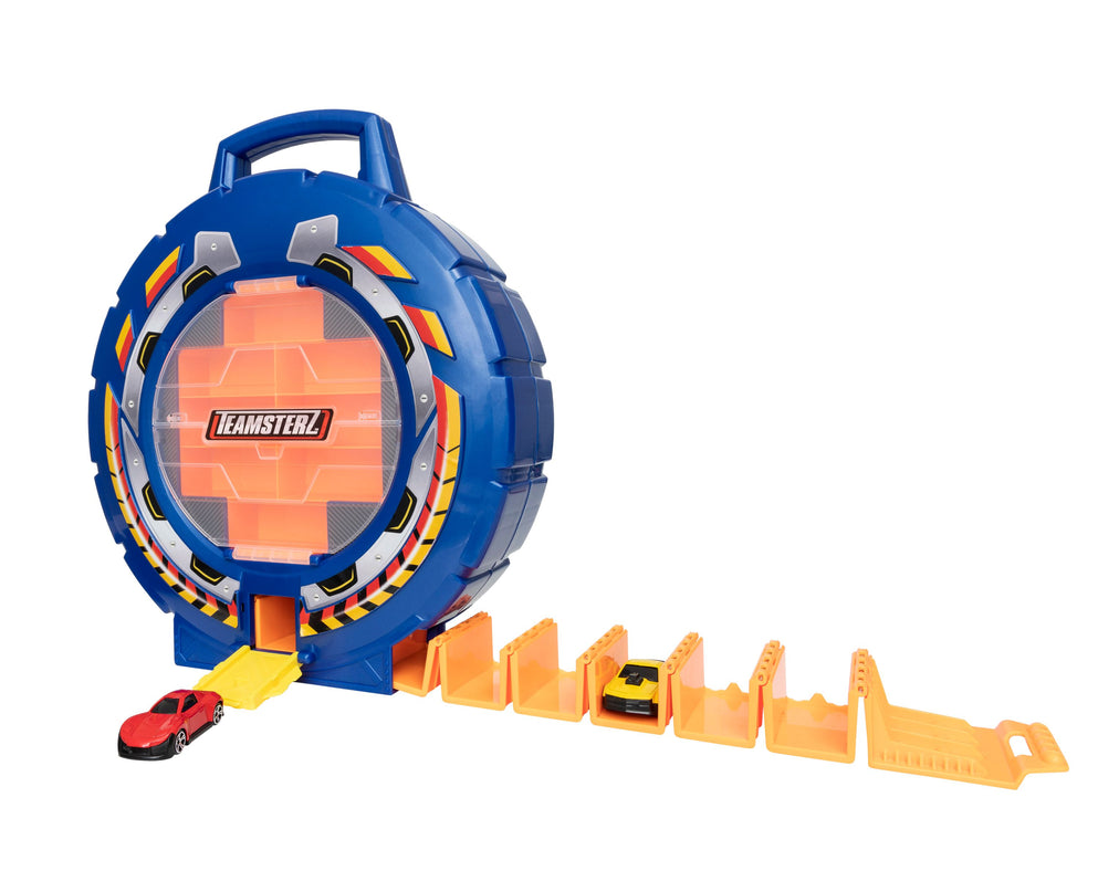 TEAMSTERZ mängukomplekt Rattakujuline autotransporter