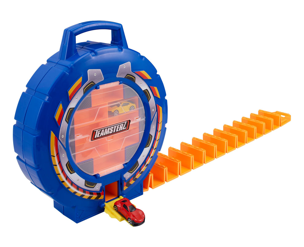 TEAMSTERZ mängukomplekt Rattakujuline autotransporter