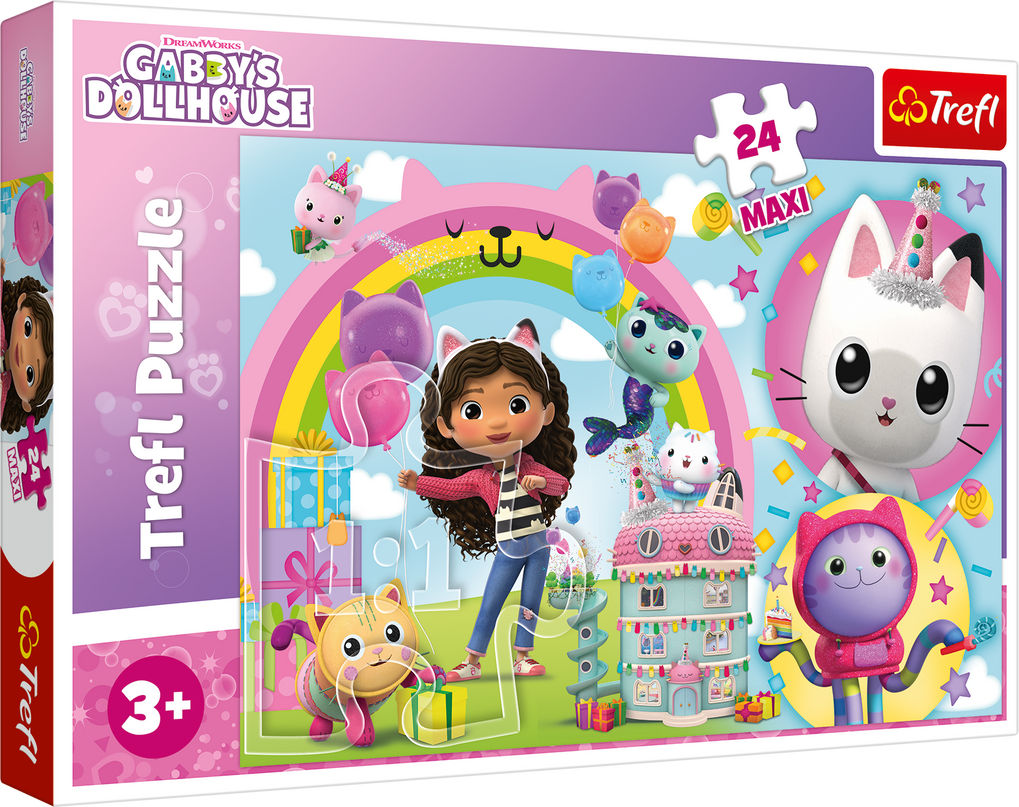 TREFL GABBY´S DOLLHOUSE Maxi pusle, 24 osa