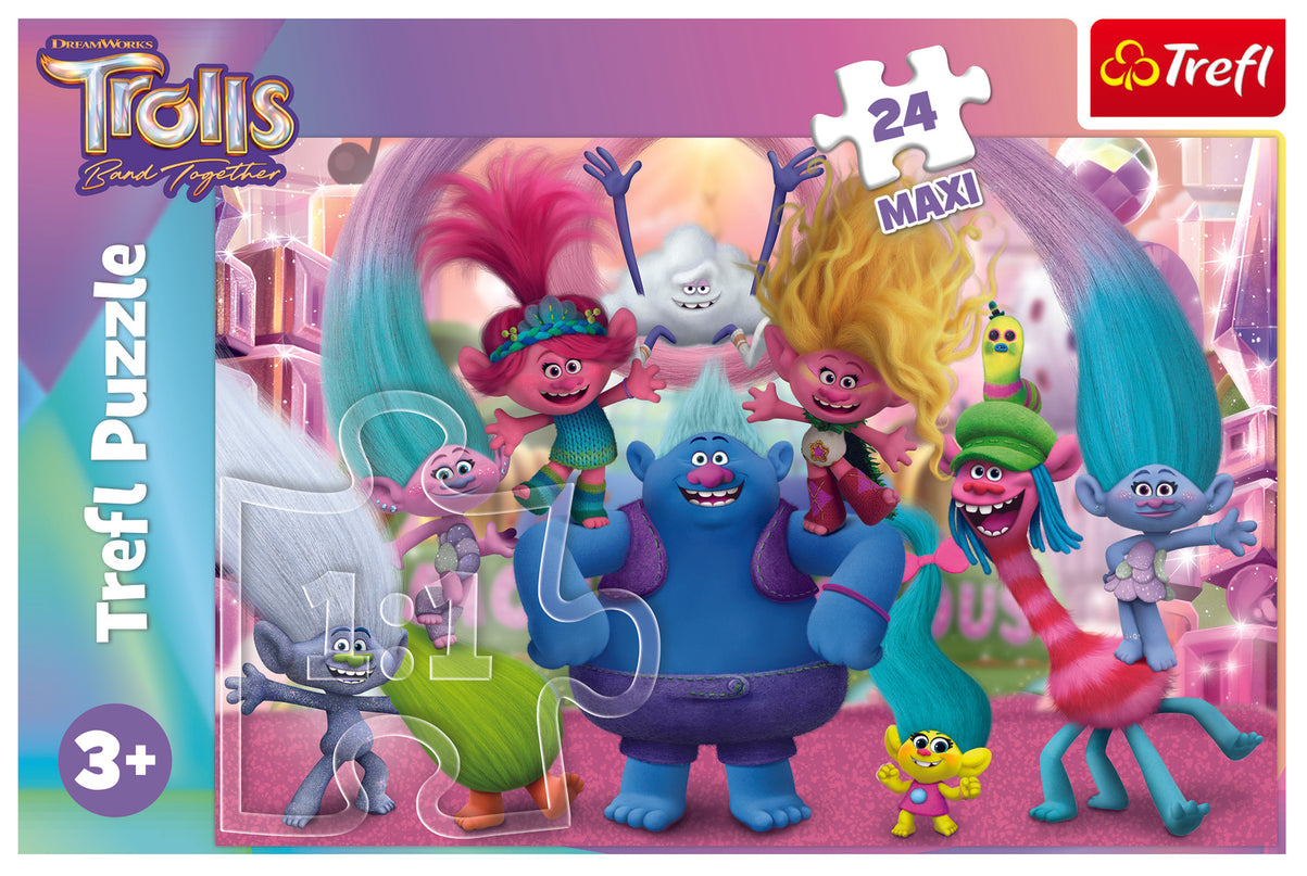 TREFL TROLLID Maxi Pusle Trollid 3, 24 osa