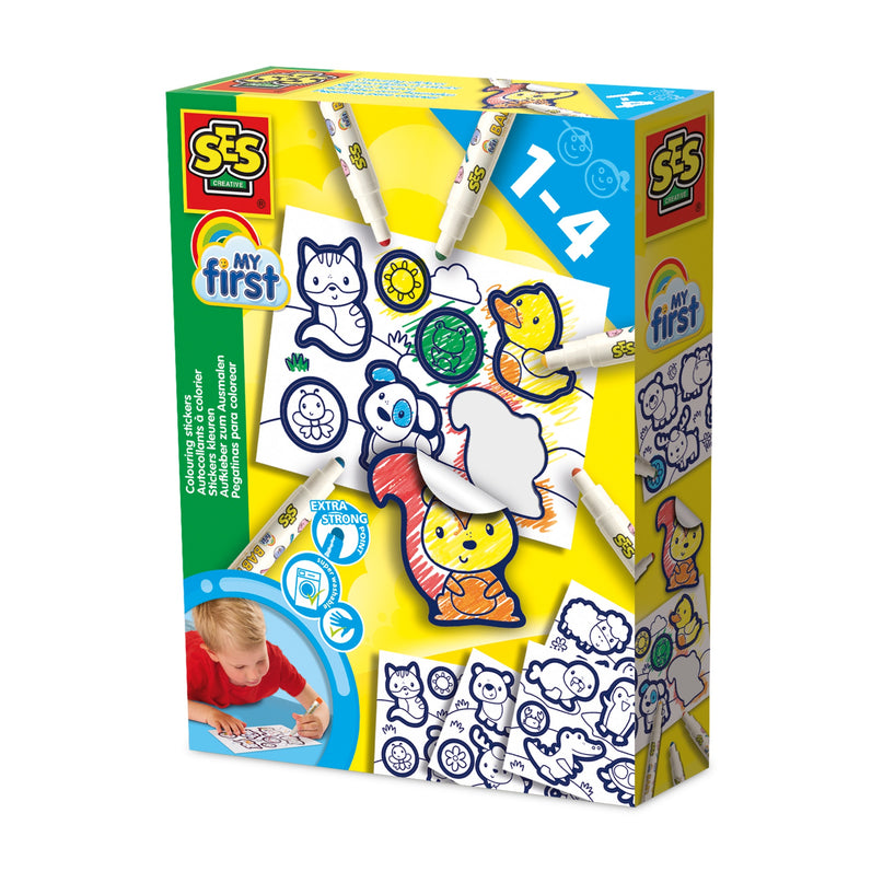 SES Minu esimesed värvitavad kleepsud