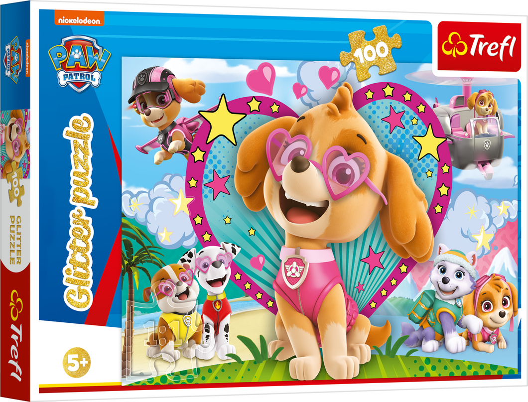 TREFL PAW PATROL Sädelev Pusle Käpapatrull, 100 osa