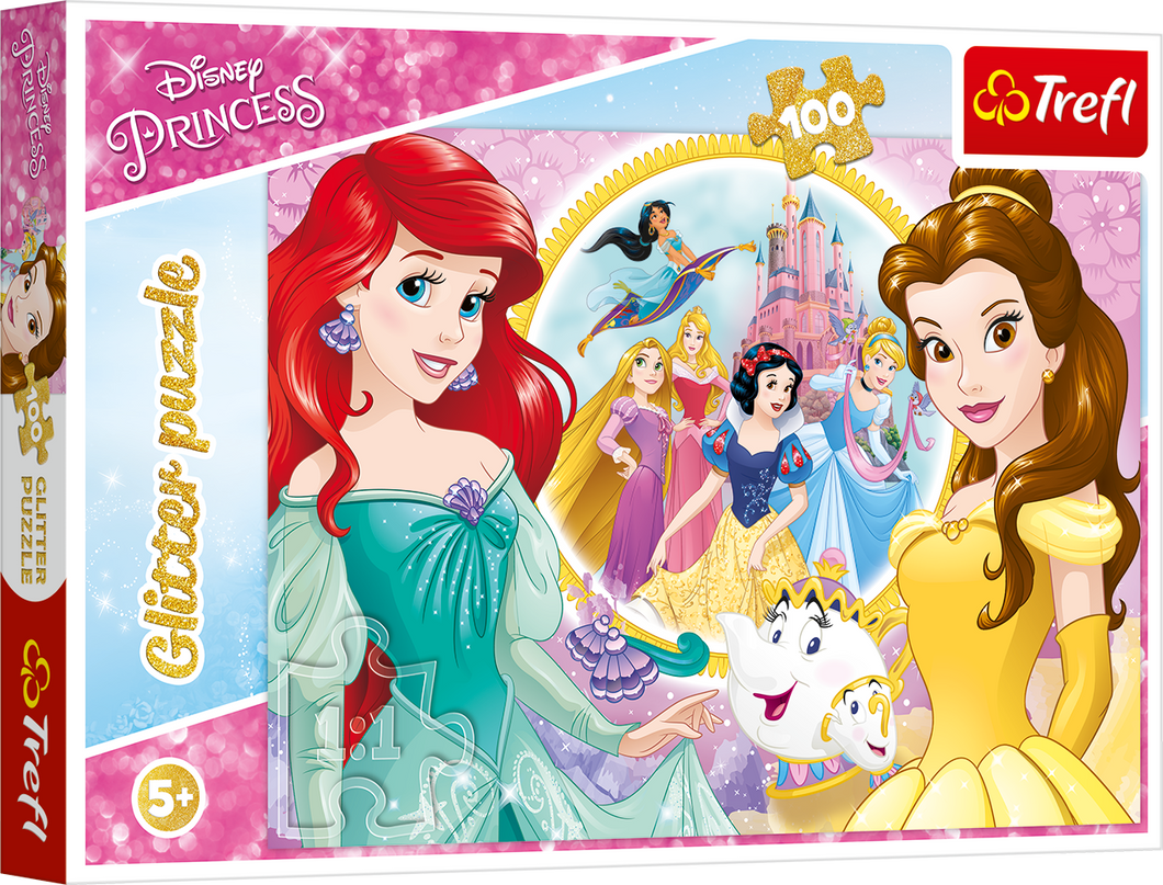 TREFL DISNEY PRINCESS Sädelev pusle Disney Printsessid, 100 osa