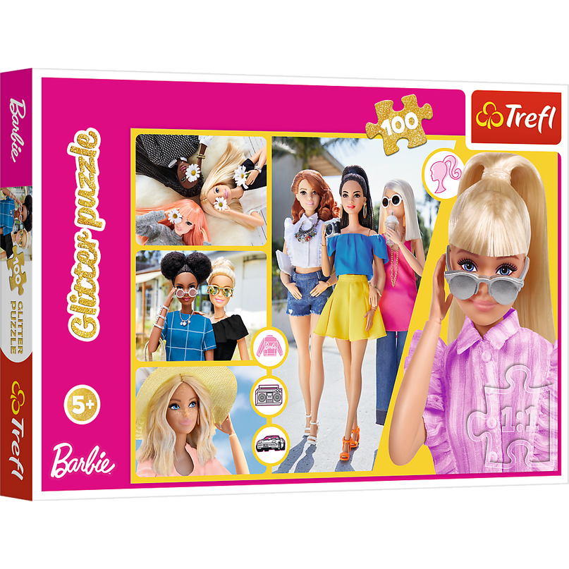 TREFL BARBIE Sädelev Pusle, 100 osa