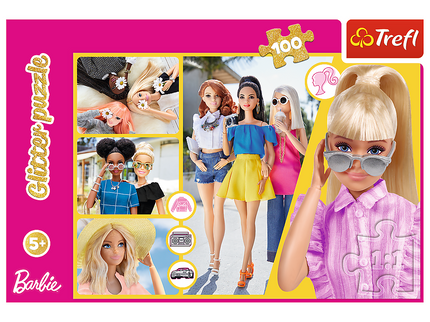 TREFL BARBIE Sädelev Pusle, 100 osa