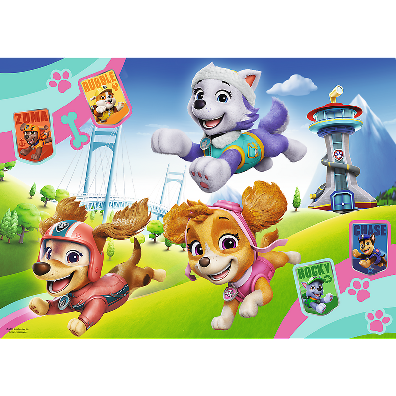 TREFL PAW PATROL Sädelev Pusle Käpapatrull, 100 osa
