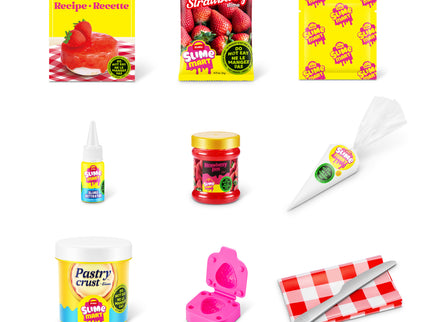 SLIME MART lima valmistamise komplekt Maasika Juustukook