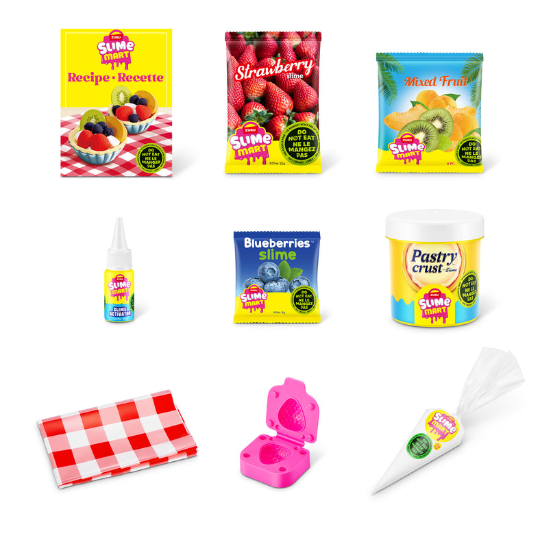SLIME MART lima valmistamise komplekt Puuviljakook