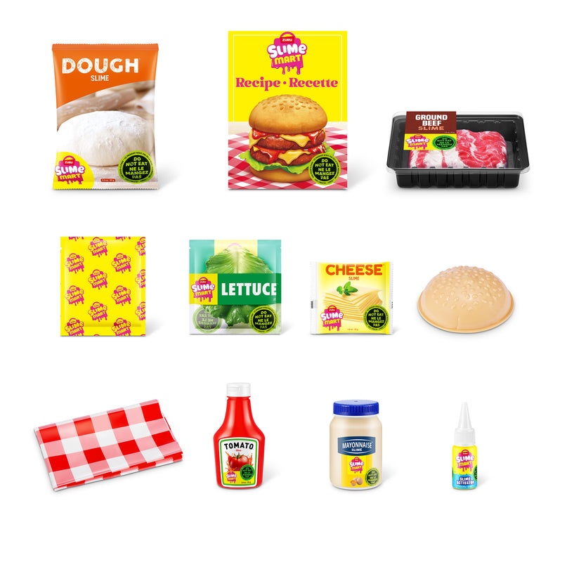 SLIME MART lima valmistamise komplekt Burger