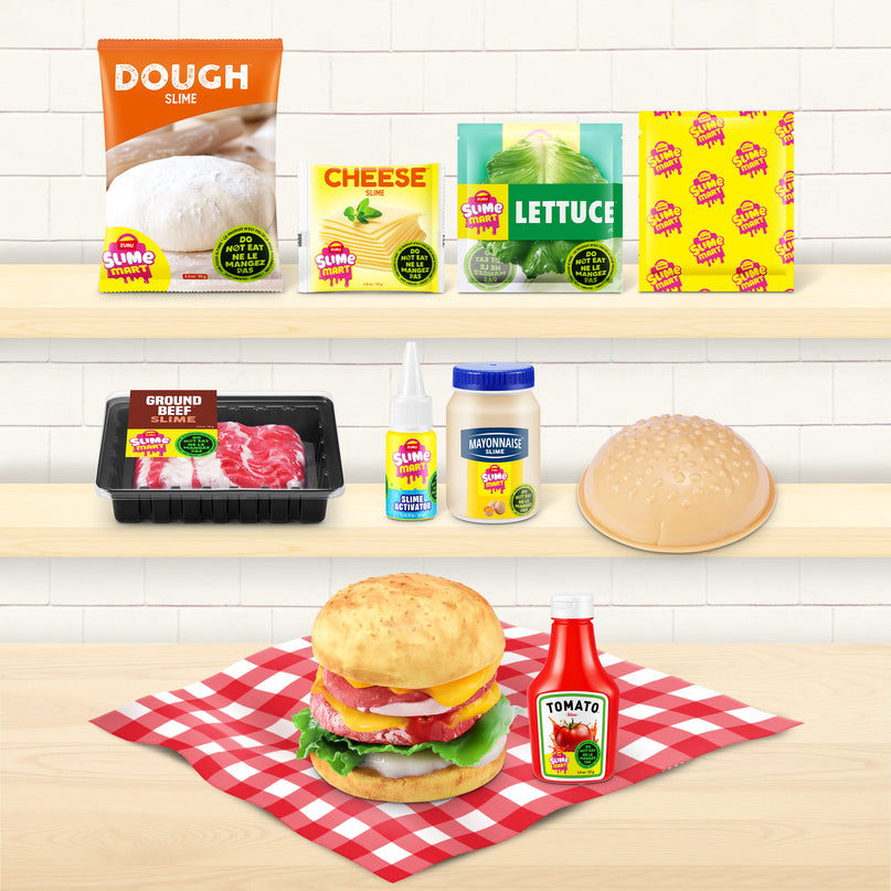 SLIME MART lima valmistamise komplekt Burger