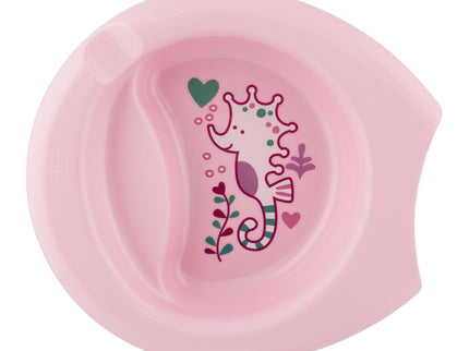 CHICCO taldrik Minu esimene 6M+ roosa