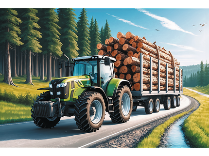 TREFL Pusle Metsatraktor, 100 osa